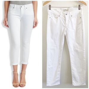 Lucky Brand White Brooke Crop Mid Rise Denim Jeans Cropped 2 / 26